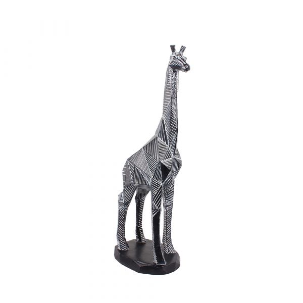 GIRAFFE ΔΙΑΚΟΣΜΗΤΙΚΗ ΚΑΜΗΛΟΠΑΡΔΑΛΗ ΜΑΥΡΗ 19,5x13xΥ46cm